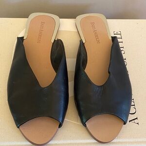Enzo Angiolini leather flat slides - Sz 8.5